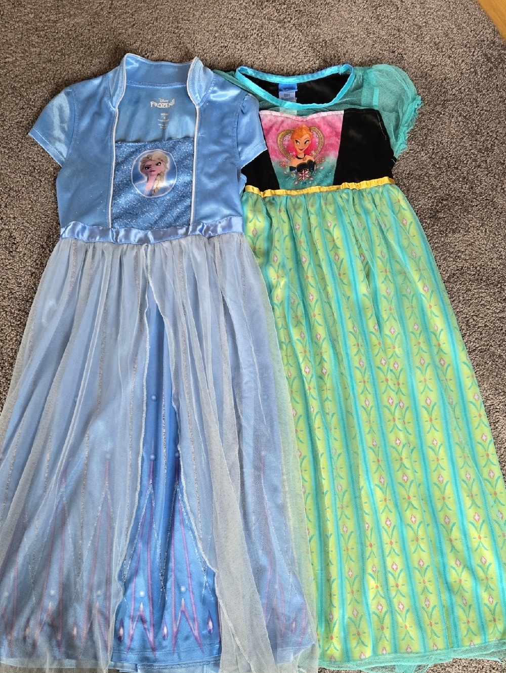 2 Disney Nightgowns- Anna & Elsa